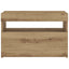 Sengeskab med LED-lys Artisan Eg 60x35x40 cm Konstrueret træ
