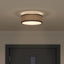 Loftlampe med spotlights Sort 30 x 30 x 13,5 cm Stof