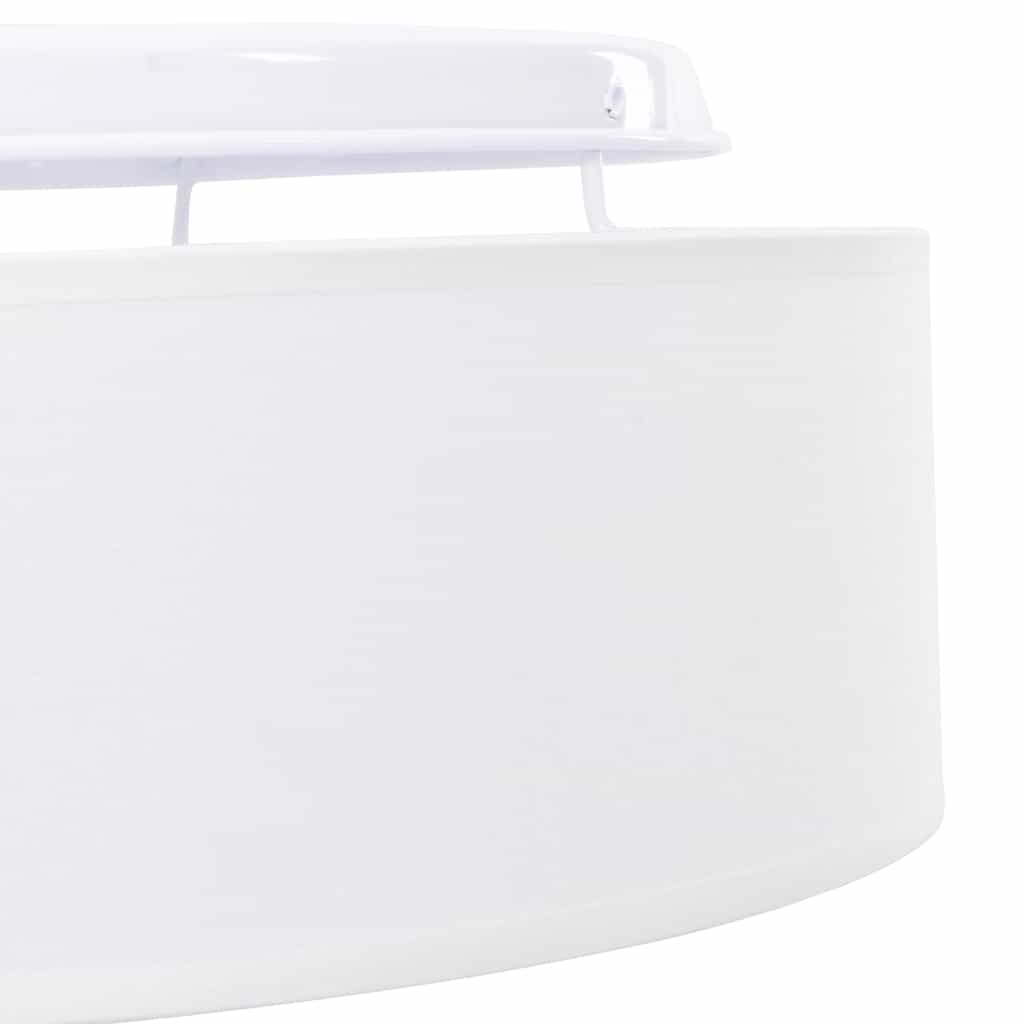 Loftlampe med spotlights Hvid 30 x 30 x 13,5 cm Stof