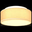 Loftlampe med spotlights Hvid 30 x 30 x 13,5 cm Stof
