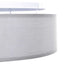 Loftlampe med spotlights Grå 30 x 30 x 13,5 cm Stof