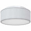Loftlampe med spotlights Grå 30 x 30 x 13,5 cm Stof