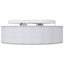 Loftlampe med spotlights Grå 38 x 38 x 13,5 cm Stof