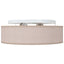 Loftlampe med spotlights Gråbrun 38 x 38 x 13,5 cm Stof