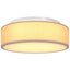 Loftlampe med spotlights Gråbrun 38 x 38 x 13,5 cm Stof