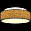 Loftlampe med spotlights Sort 38 x 38 x 13,5 cm Stof