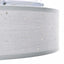 Loftlampe med spotlights Grå 38 x 38 x 13,5 cm Stof