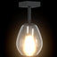 Loftsspot med spotlights Sort 13 x 13 x 26 cm Glas og Metal