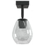 Loftsspot med spotlights Sort 33 x 13 x 26 cm Glas og Metal