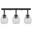 Loftsspot med spotlights Sort 54 x 13 x 26 cm Glas og Metal