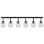 Loftsspot med spotlights Sort 110,5 x 13 x 26 cm Glas og Metal