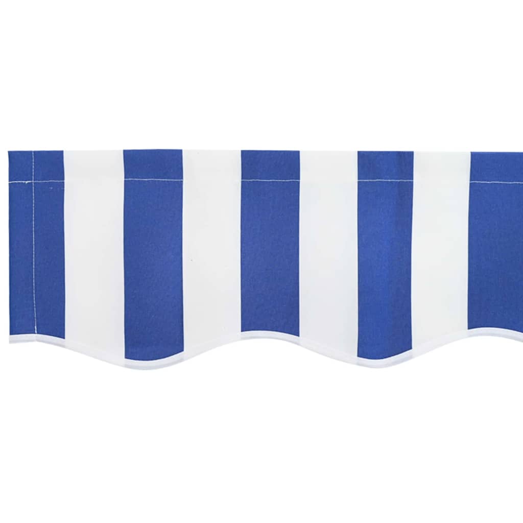 Reservedug til markise Blå og Hvid 4 x 2 m Polyester