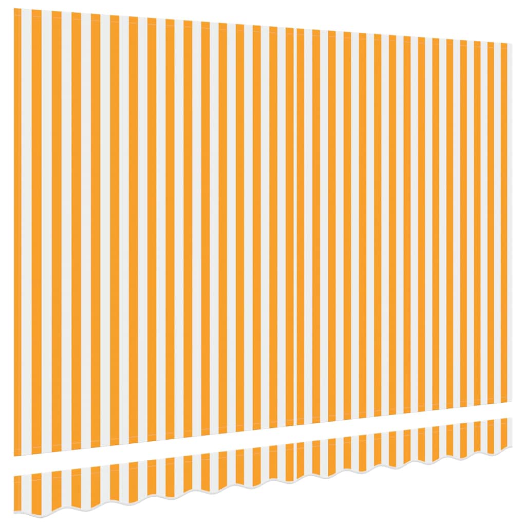 Reservedug til markise Gul og Hvid 2,5 x 2 m Polyester