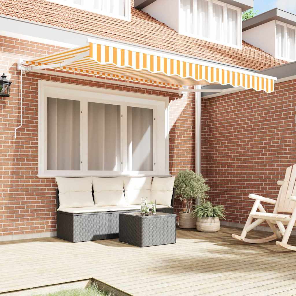 Reservedug til markise Gul og Hvid 280 x 195 cm Polyester