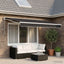 Reservedug til markise Antracit 235 x 195 cm Polyester