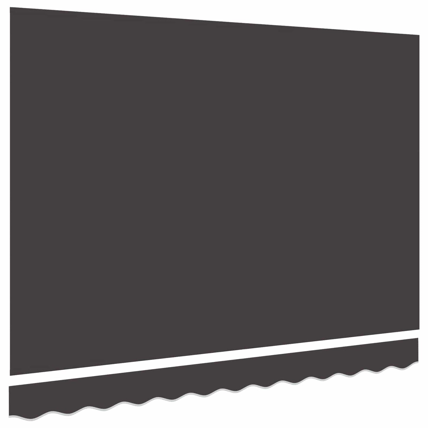 Reservedug til markise Antracit 235 x 195 cm Polyester