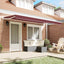 Reservedug til markise Bordeaux Rød 4 x 2 m Polyester