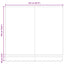 Reservedug til markise Brun 2,5 x 2 m Polyester