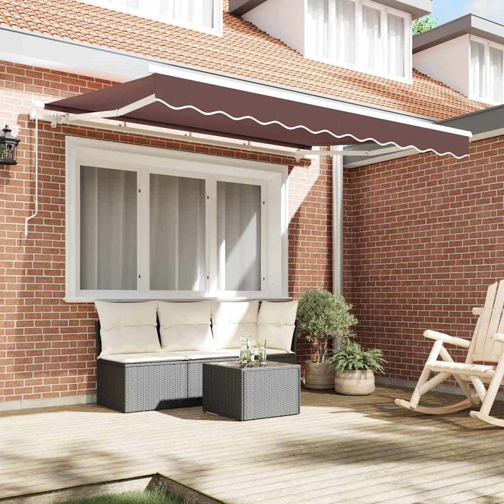 Reservedug til markise Brun 3,5 x 2 m Polyester
