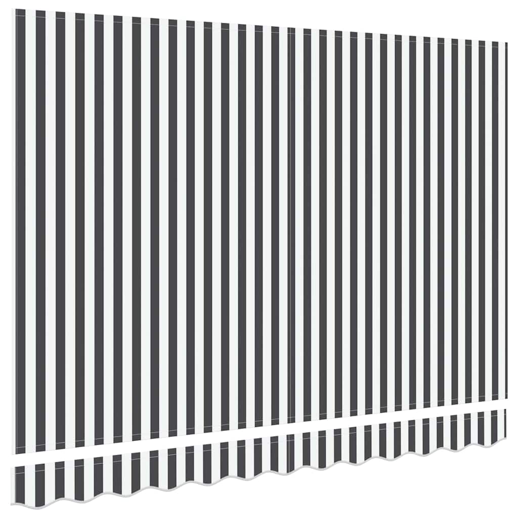 Reservedug til markise Anthracit og hvid 2,5 x 2 m Polyester