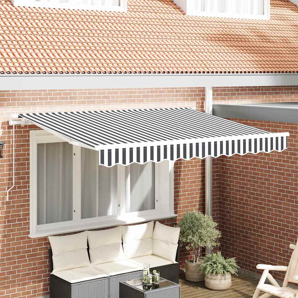 Reservedug til markise Anthracit og hvid 280 x 195 cm Polyester