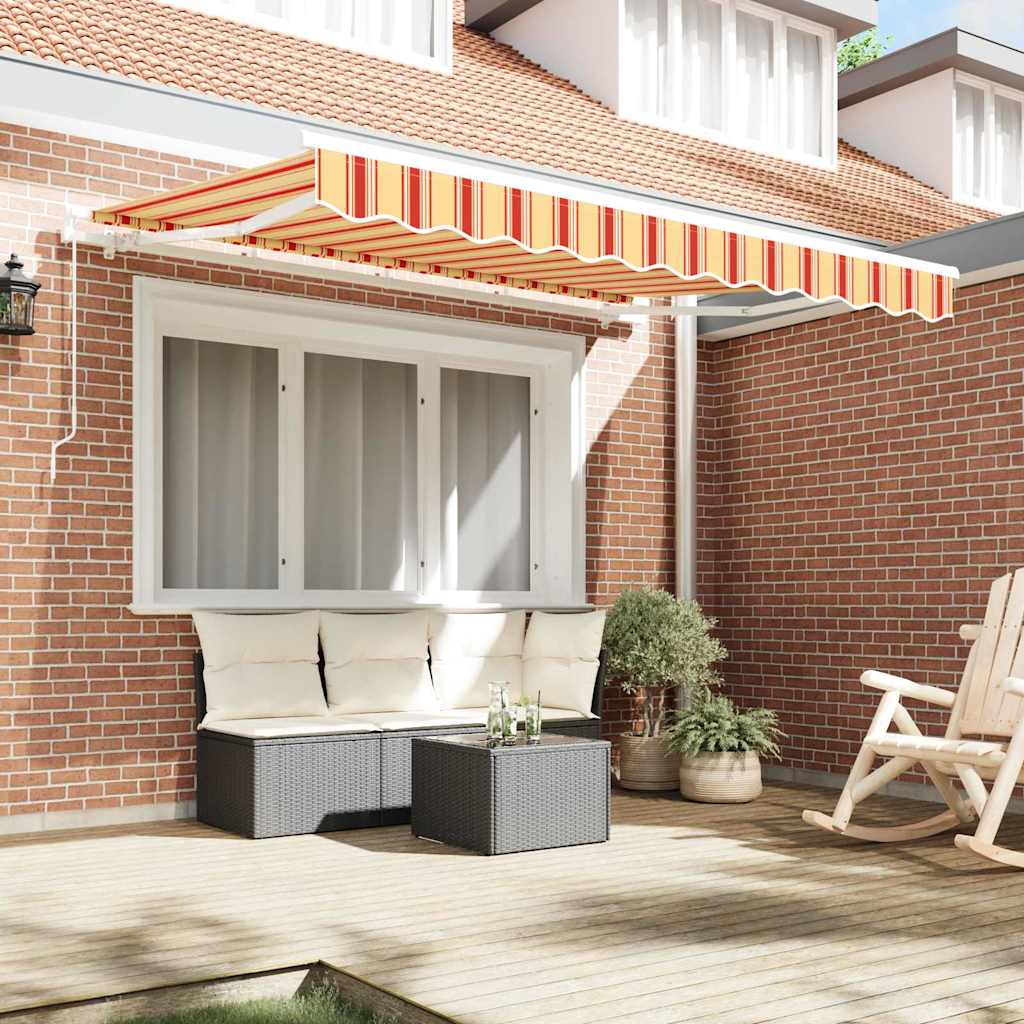 Reservedug til markise Gul og orange 3,5 x 2 m Polyester