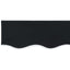 Reservedug til markise Sort 3,5 x 2,5 m Polyester