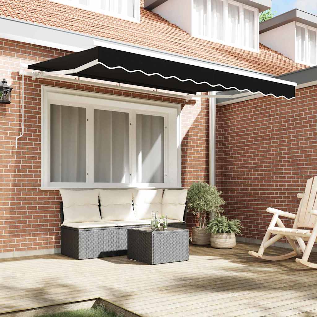 Reservedug til markise Sort 3,5 x 2,5 m Polyester