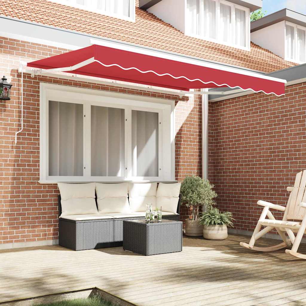 Reservedug til markise Rød 3 x 2,5 m Polyester