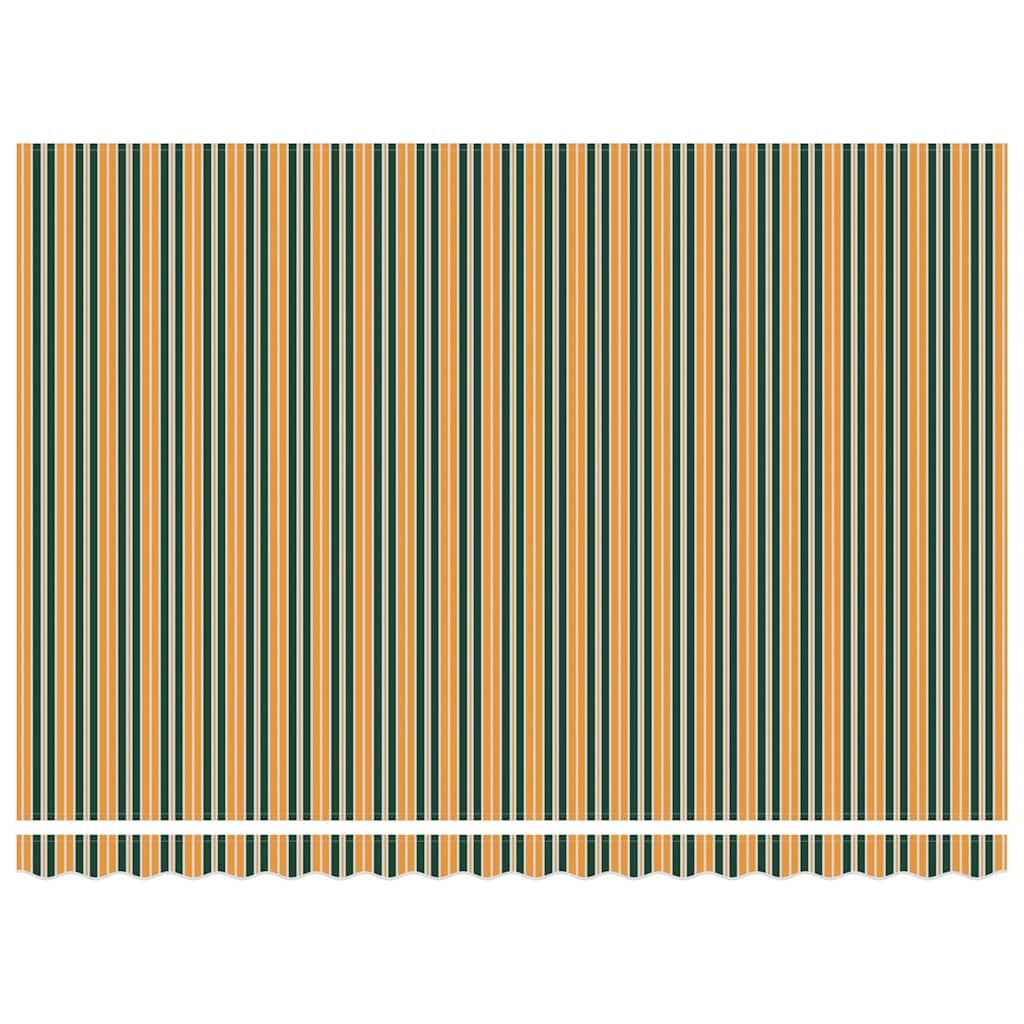 Reservedug til markise Grøn og gul 4,5 × 3 m Polyester