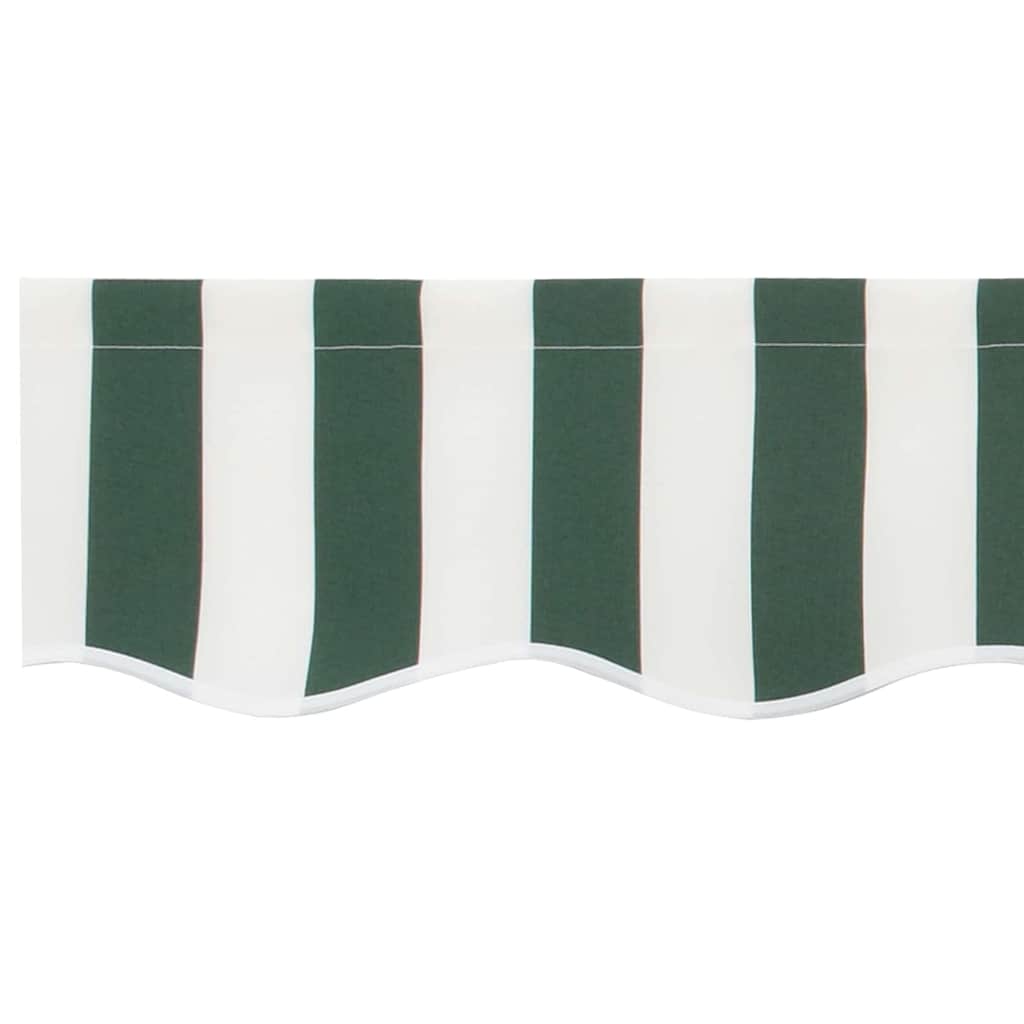 Reservedug til markise Grøn og Hvid 6 × 3,5 m Polyester