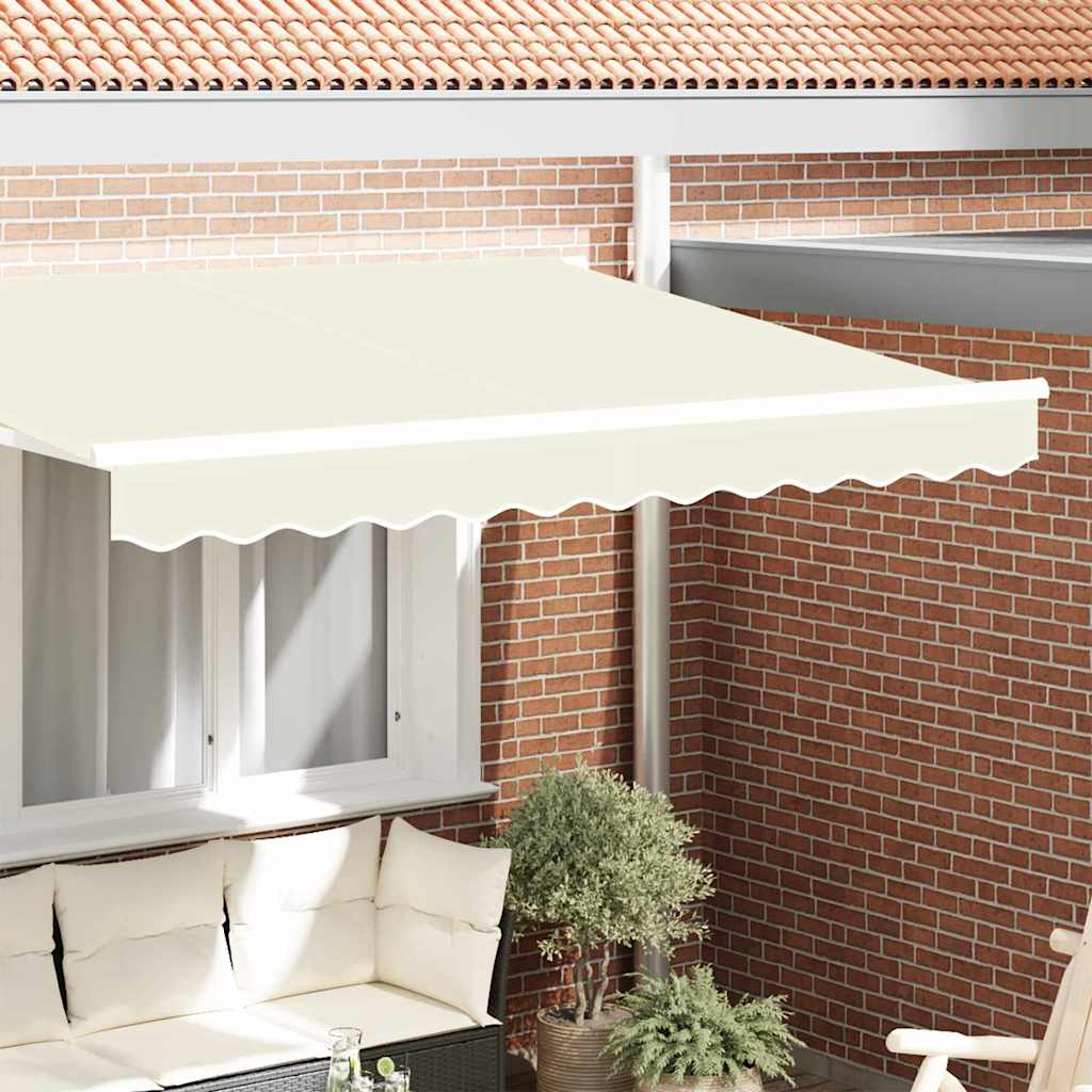 Markise kappa erstatning Creme Stribet 2,5 m Polyester