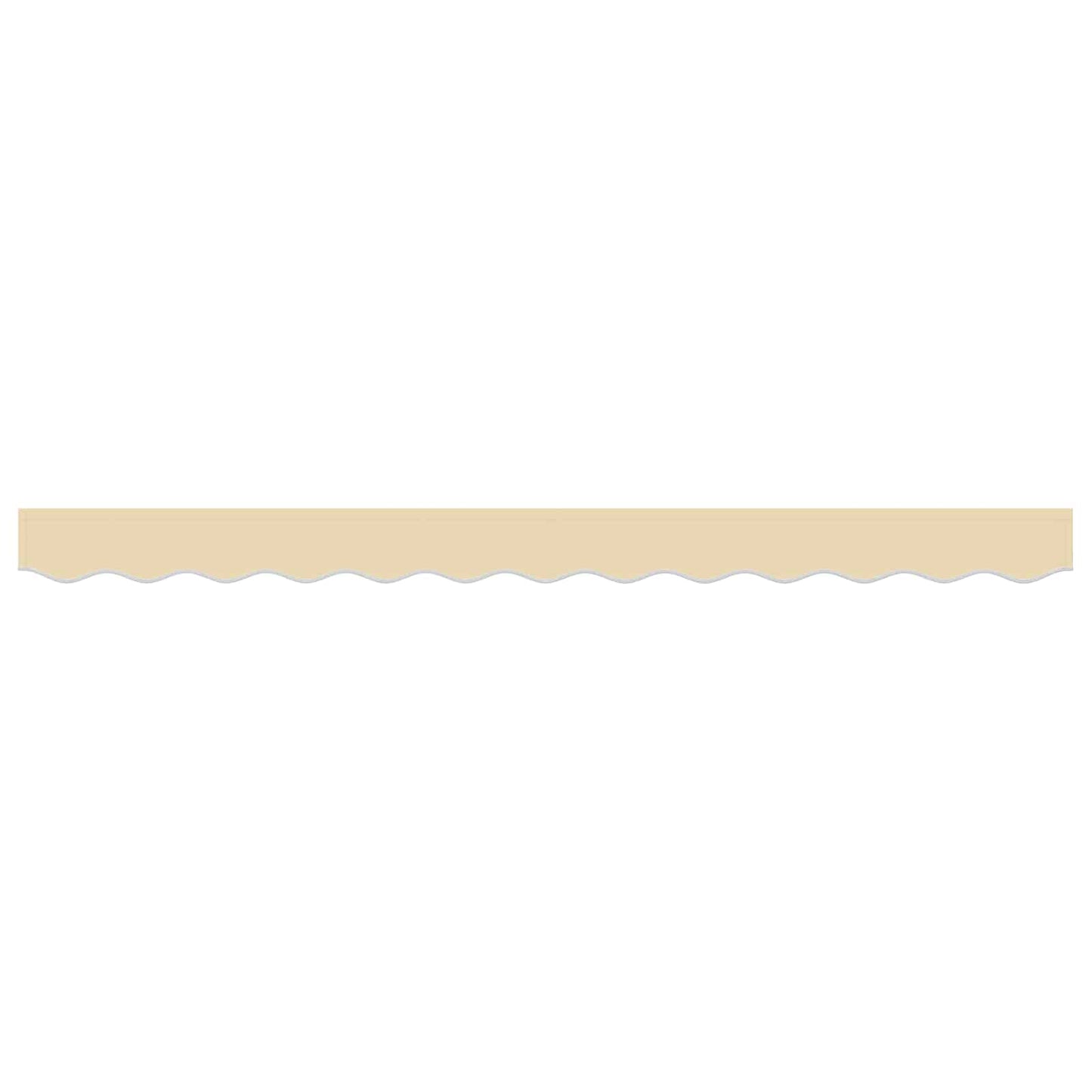 Markise kappa erstatning Creme Stribet 230 x 20 cm Polyester