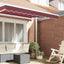 Markise kappa erstatning Bordeaux-stribet 2,5 m Polyester