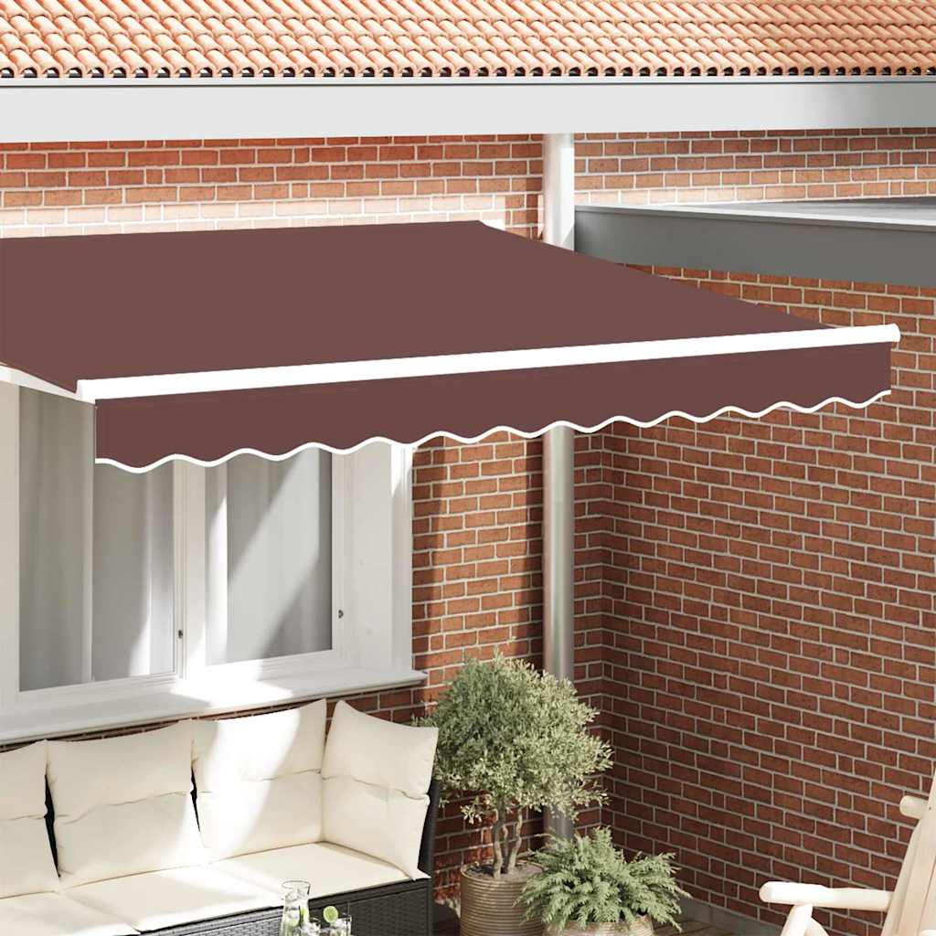 Markise kappa erstatning Brun Stribet 2,5 m Polyester
