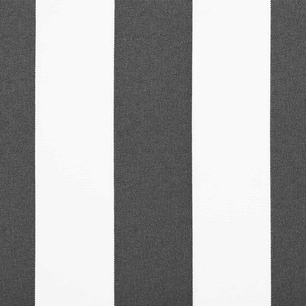 Markise kappa erstatning Anthracit og hvid 2,5 m Polyester