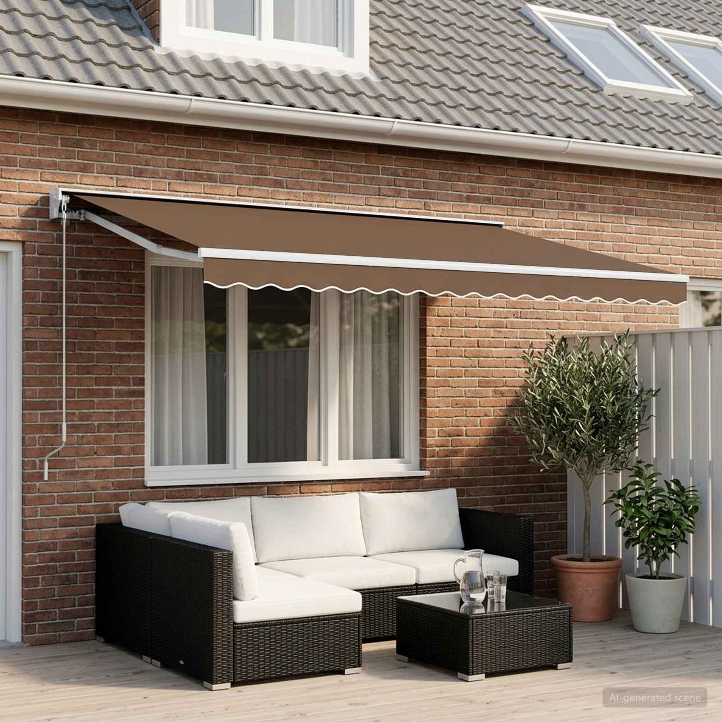 Markise kappa erstatning Beige 580 x 20 cm Polyester