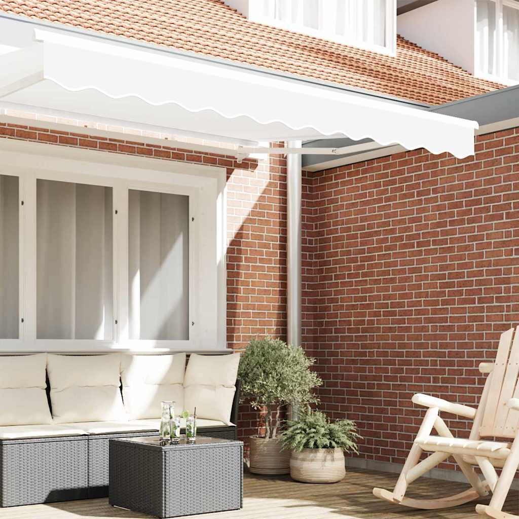 Markise kappa erstatning Hvid 2,5 m Polyester