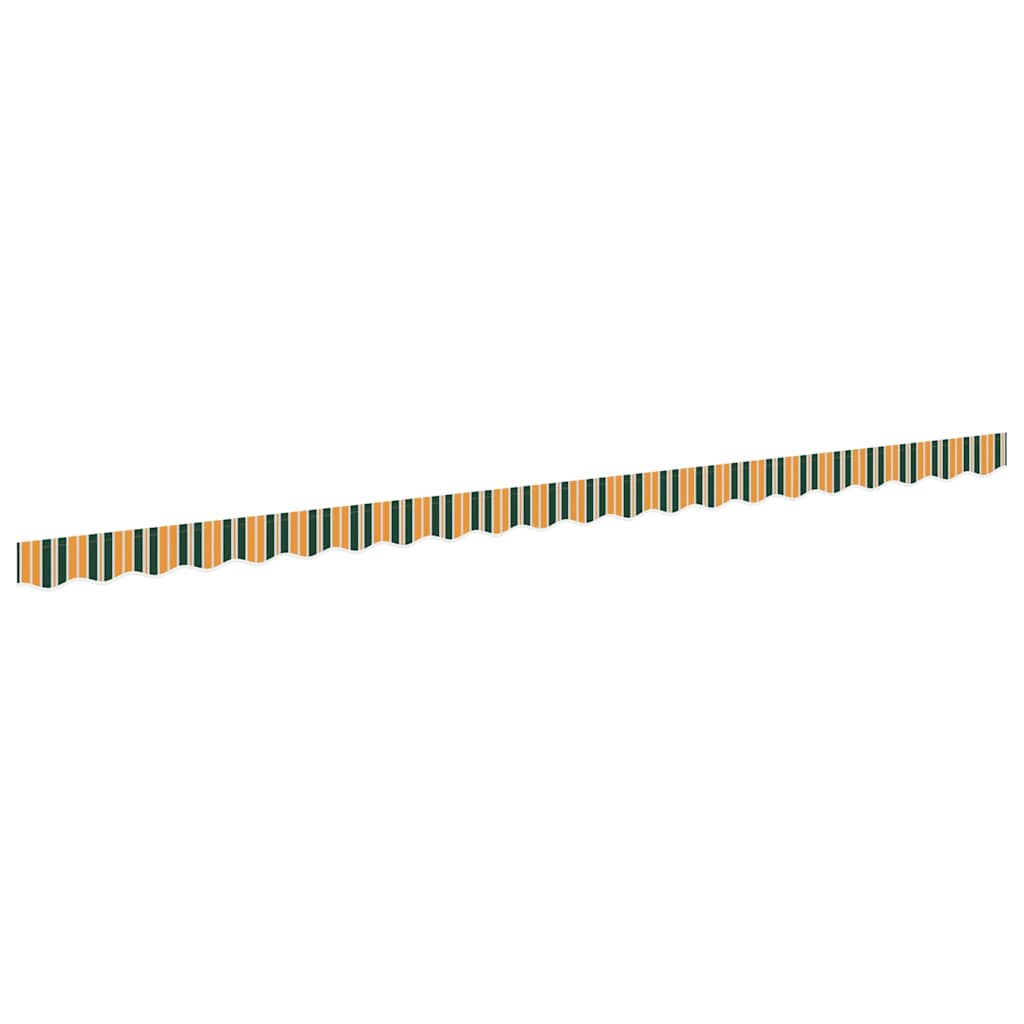 Markise kappa erstatning Grøn og gul 480 x 20 cm Polyester
