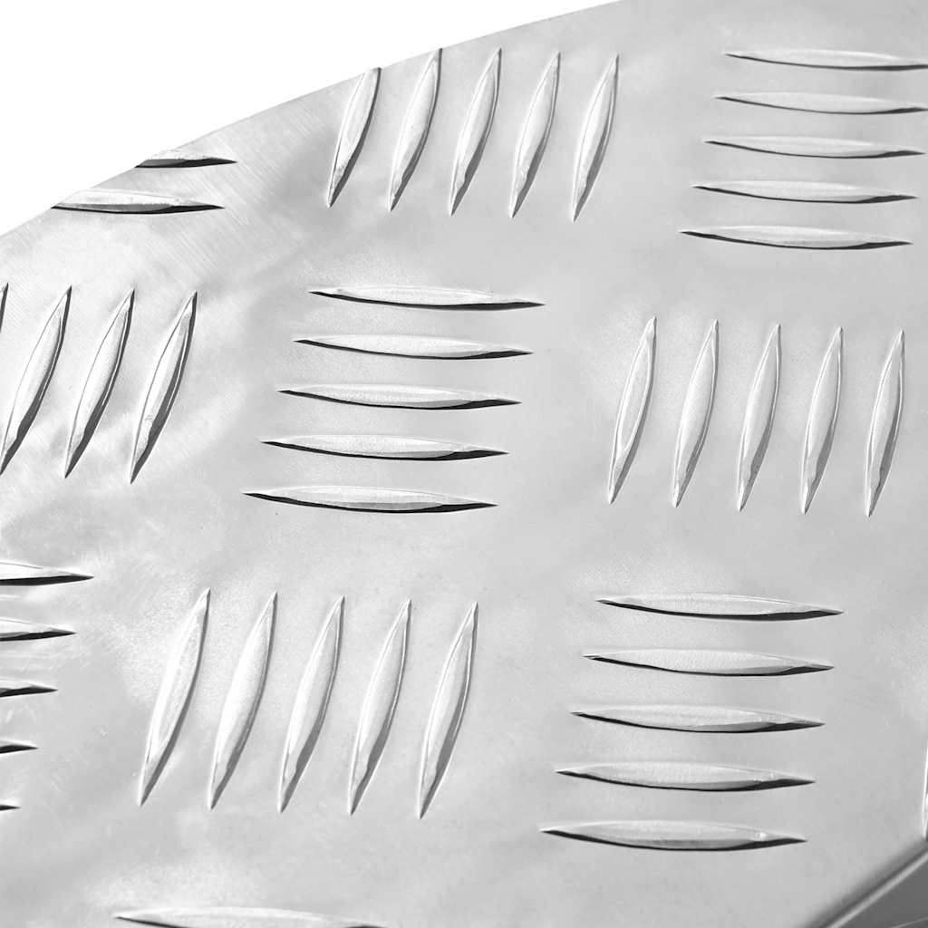 Trappe Tread Halvmåne 15 pcs Sølv 60 x 18 x 2,5 cm Aluminium