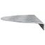 Trappe Tread Halvmåne 15 pcs Sølv 60 x 18 x 2,5 cm Aluminium