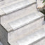 Trappe Tread Rektangulær 10 pcs Sølv 60 x 18 x 2,5 cm Aluminium