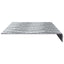 Trappe Tread Rektangulær 10 pcs Sølv 60 x 18 x 2,5 cm Aluminium