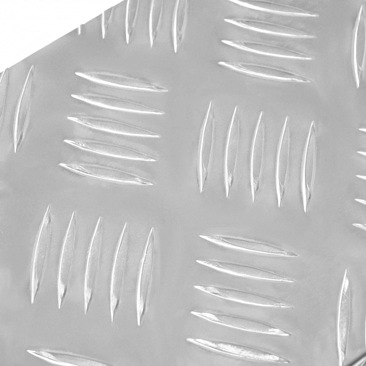 Trappe Tread Rektangulær 15 pcs Sølv 60 x 18 x 2,5 cm Aluminium
