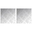 Trappe Tread Firkantet 2 pcs Sølv 20 x 20 cm Aluminium