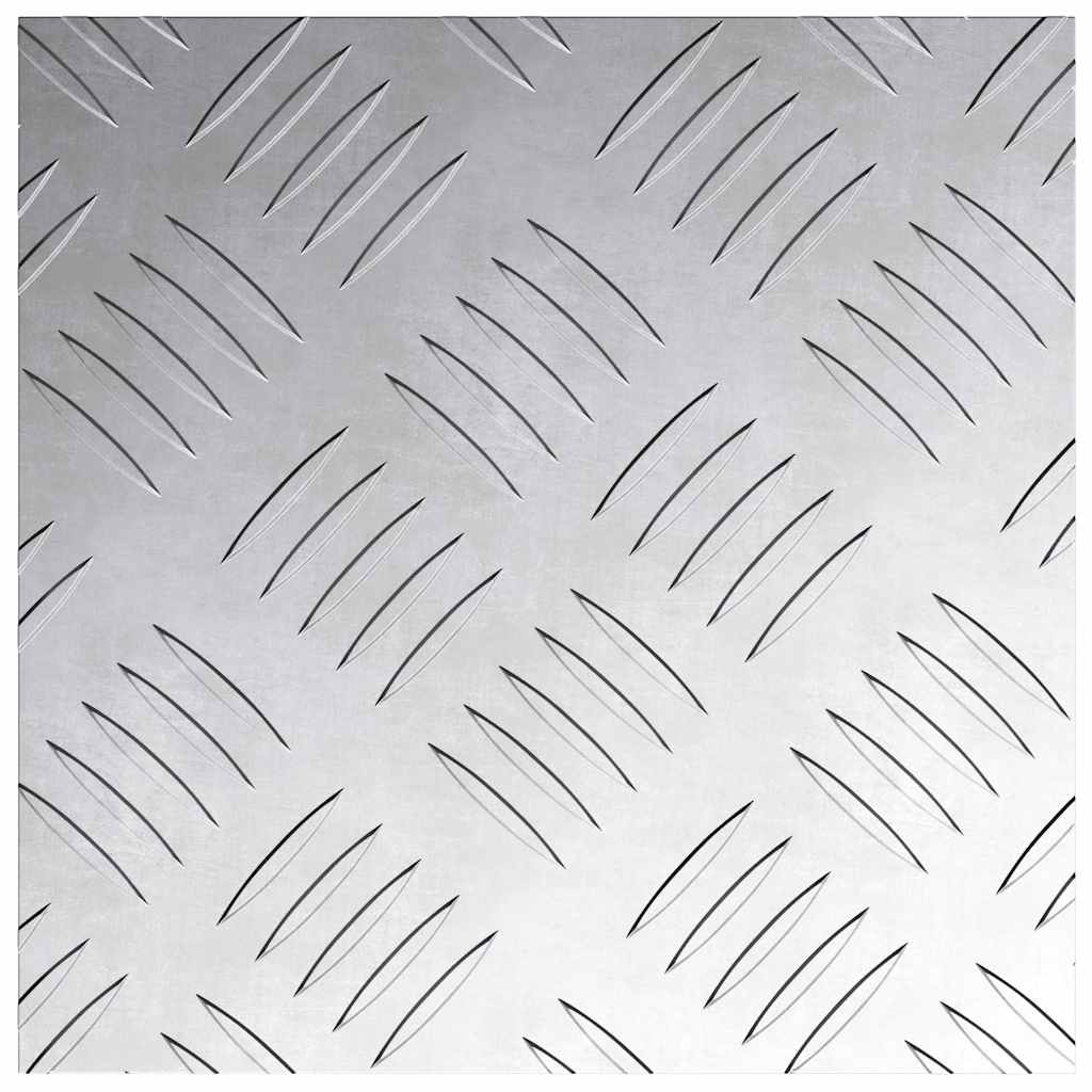 Trappe Tread Firkantet 4 pcs Sølv 20 x 20 cm Aluminium
