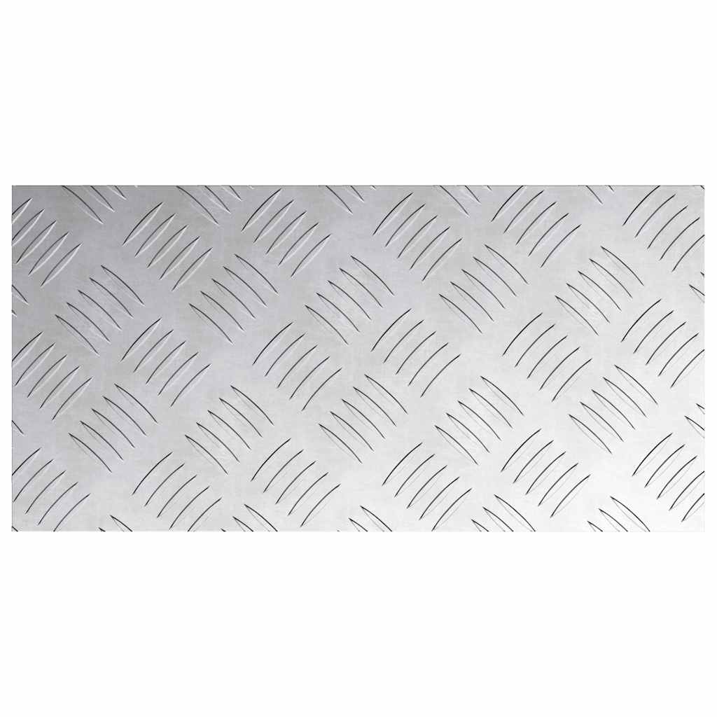 Trappe Tread Rektangulær 4 pcs Sølv 40 x 20 cm Aluminium