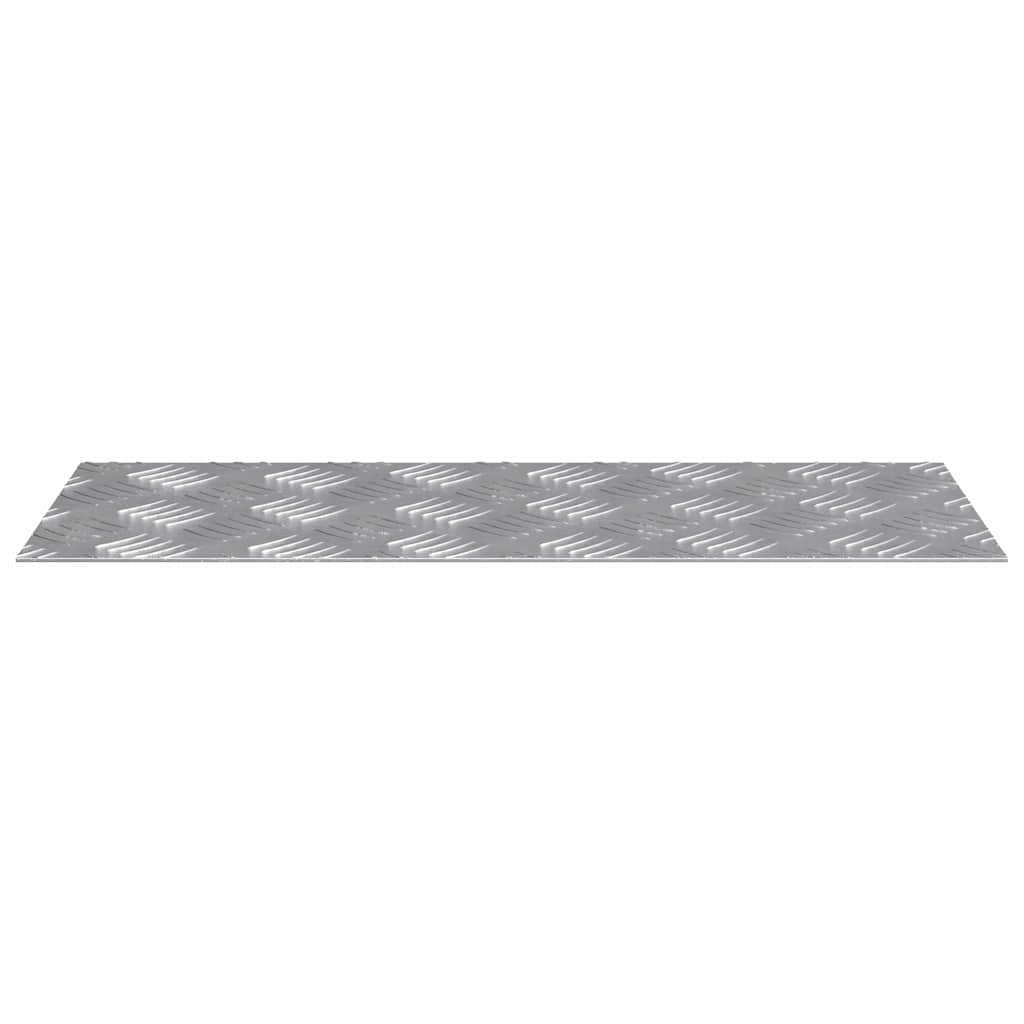 Trappe Tread Rektangulær 4 pcs Sølv 50 x 20 cm Aluminium