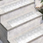 Trappe Tread Rektangulær 2 pcs Sølv 60 x 20 cm Aluminium