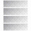 Trappe Tread Rektangulær 4 pcs Sølv 70 x 20 cm Aluminium